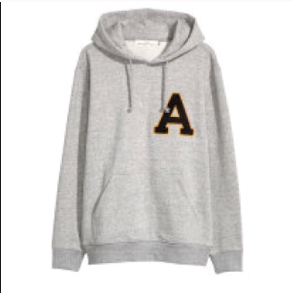 Gray “a” hoodie